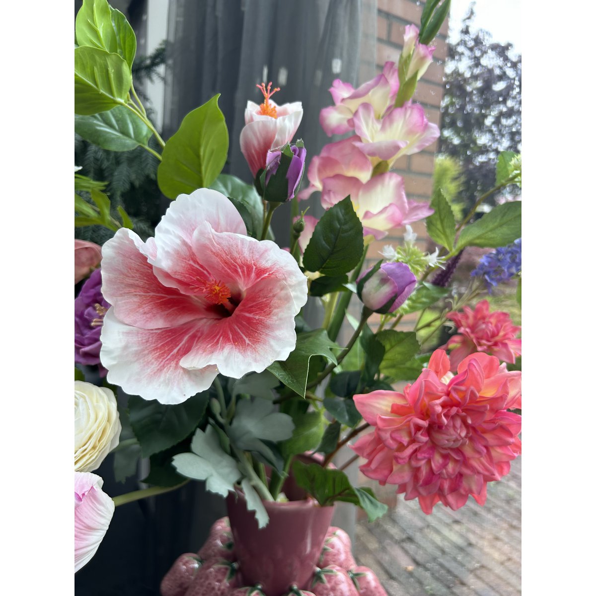 Hand Made strawberry Juice Vase H23cm
