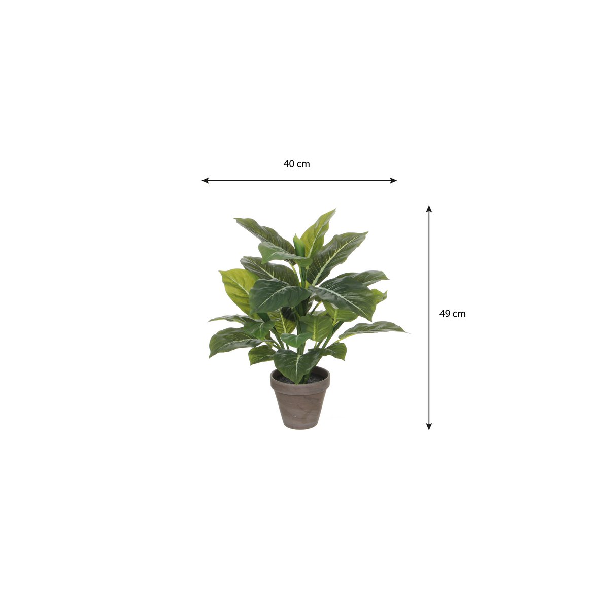 Evergreen Kunstplant in Bloempot Stan - H49 x Ø40 cm - Groen