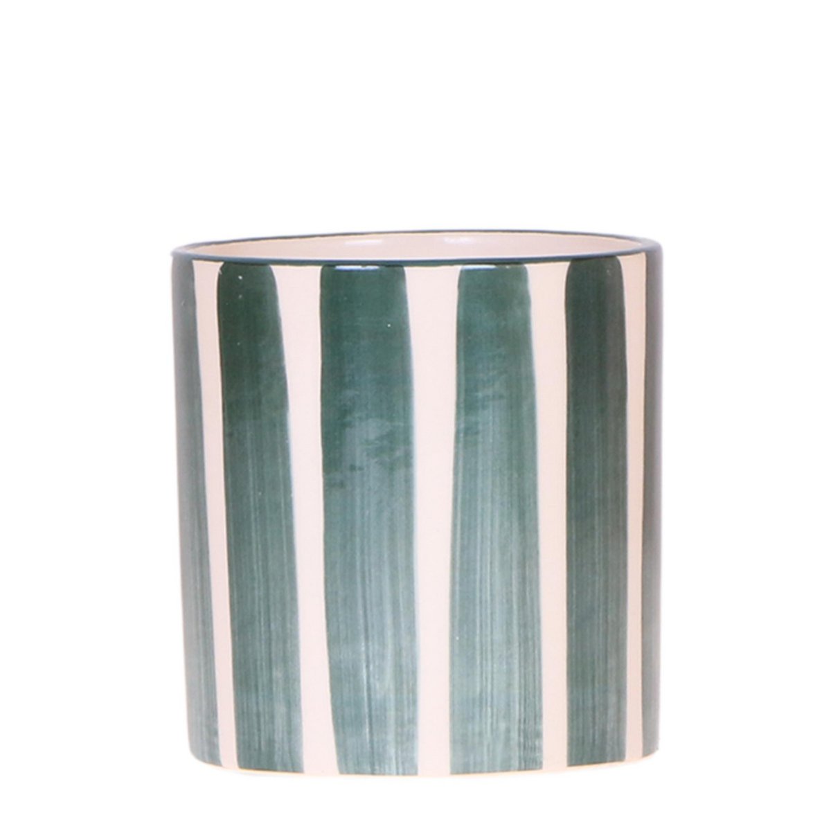 Kolibri Home | Painted stripe - Green - Ø9cm