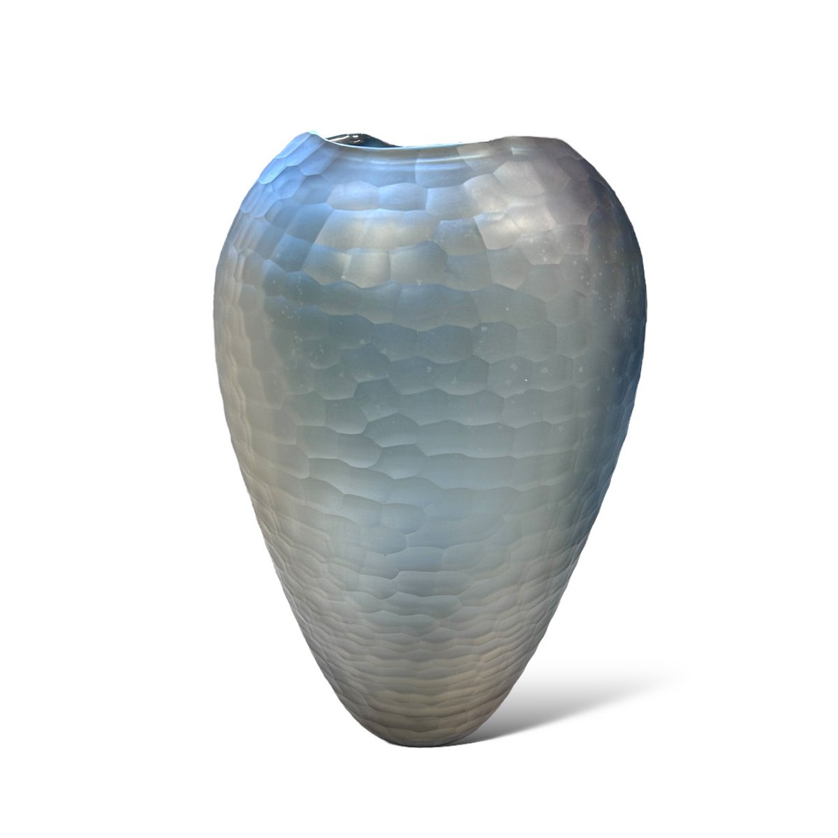 Large Smoked Gray Vase(fish scale)