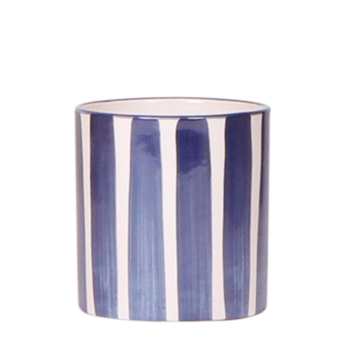Kolibri Home | Painted stripe - Blue - Ø9cm