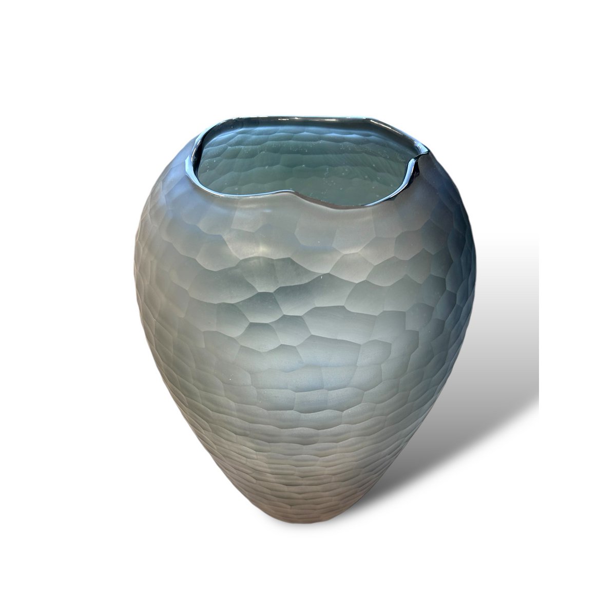 Large Smoked Gray Vase(fish scale)