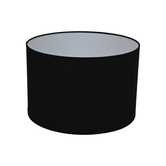 HSM Collection-Ronde Lampenkap-ø42x28-Zwart-Katoen