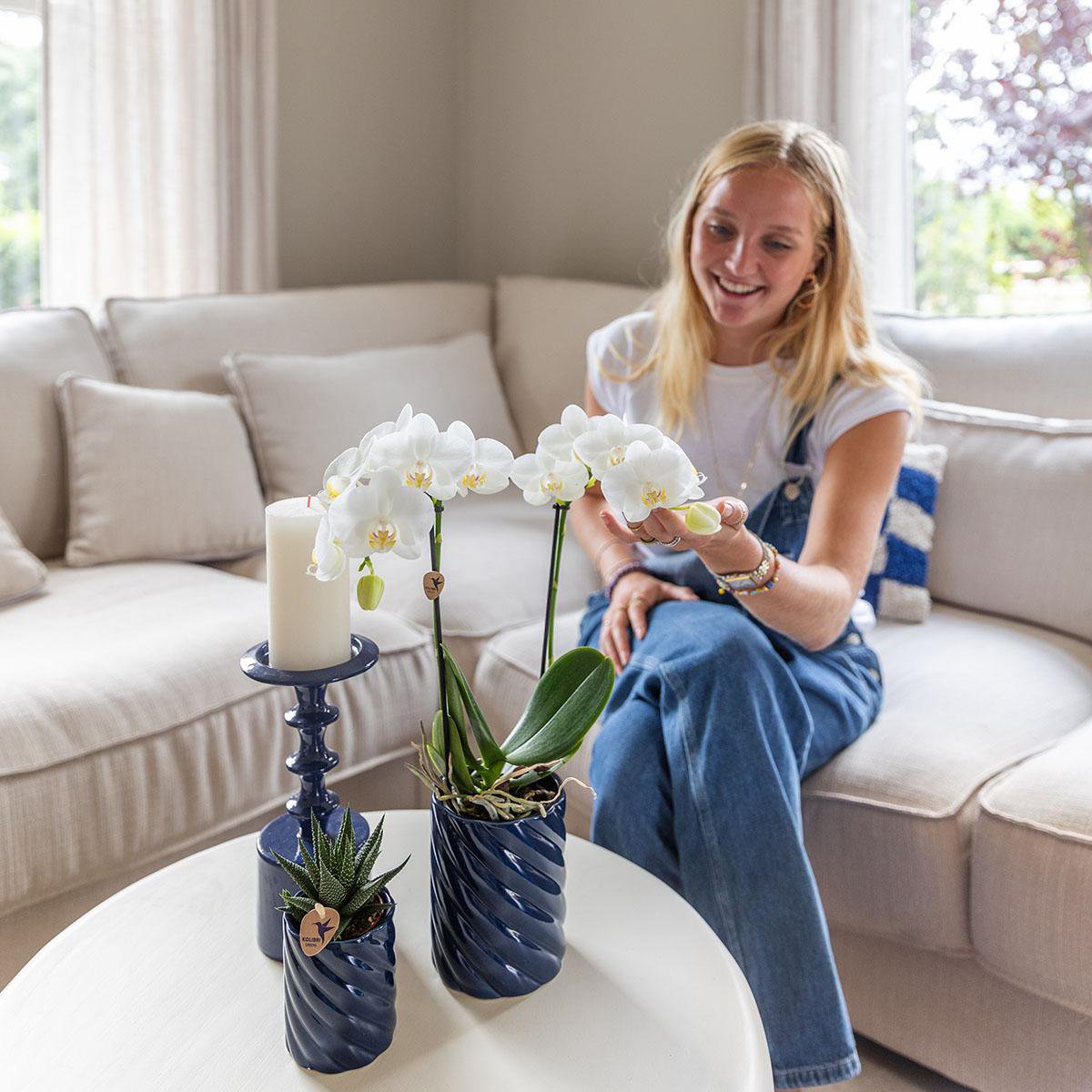 Kolibri Home | Candy sierpot | Hoog - Blue - Ø9cm