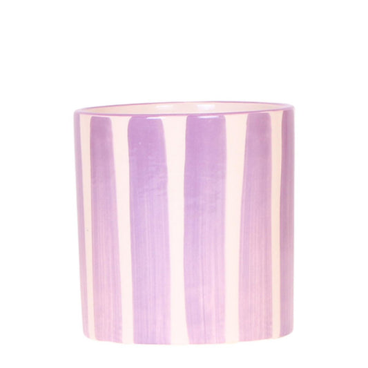Kolibri Home | Painted stripe  - Lilac - Ø9cm