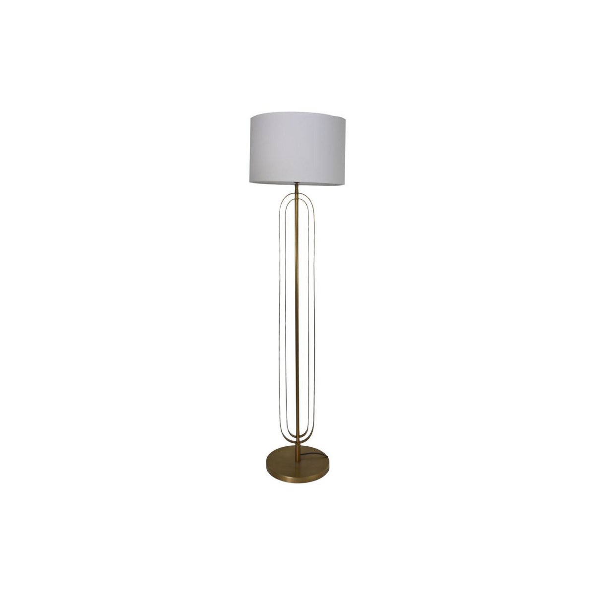 HSM Collection-Ronde Lampenkap-ø42x28-Wit-Katoen