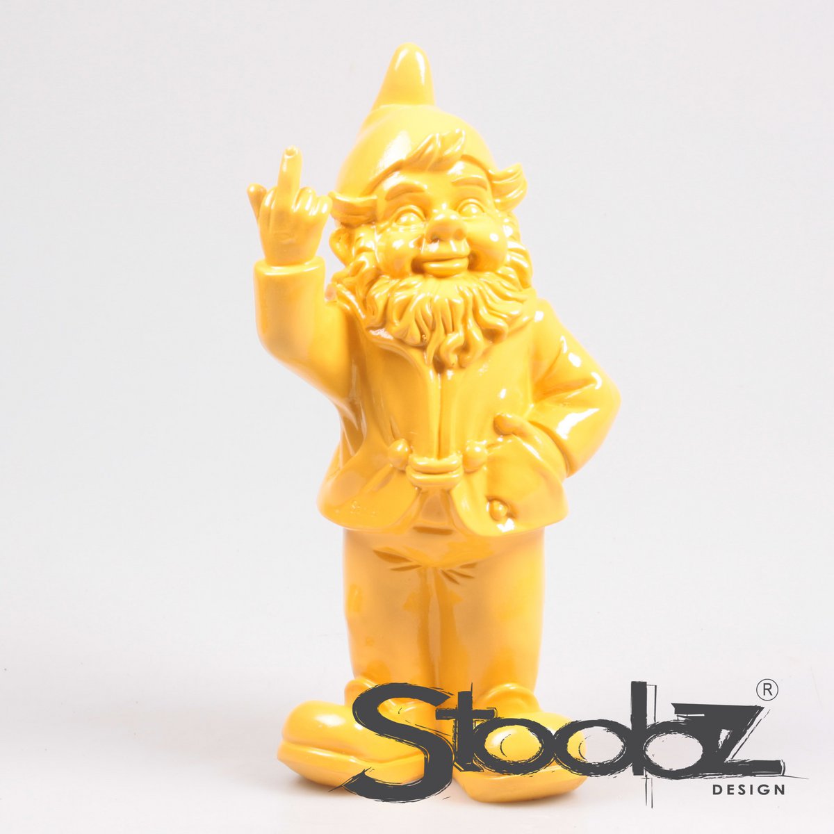 KABOUTER F*CK YOU GEEL 16X12X32 CM | Stoobz Design by ImhofStevens.nl