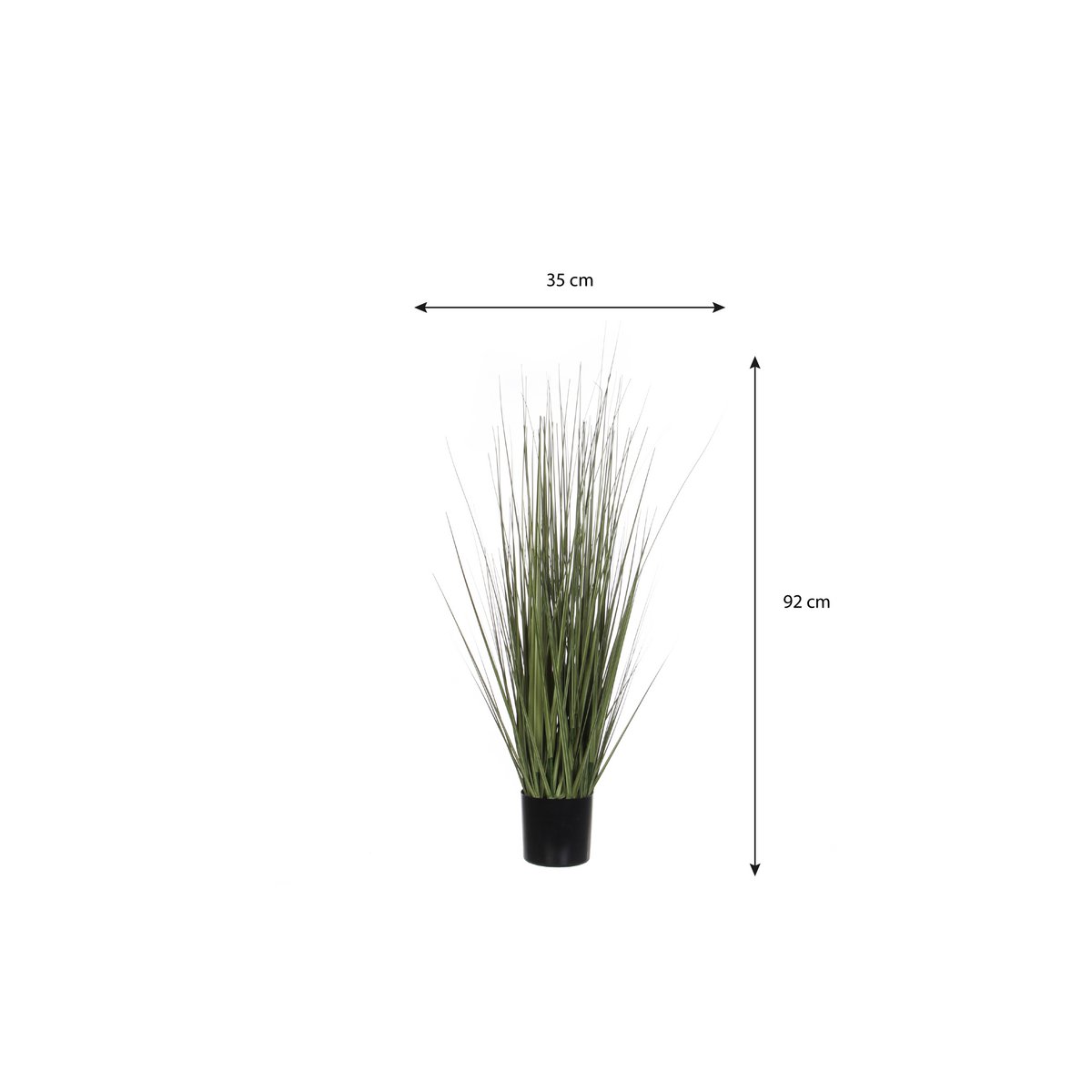 Gras Kunstplant - H92 x Ø35 cm - Groen