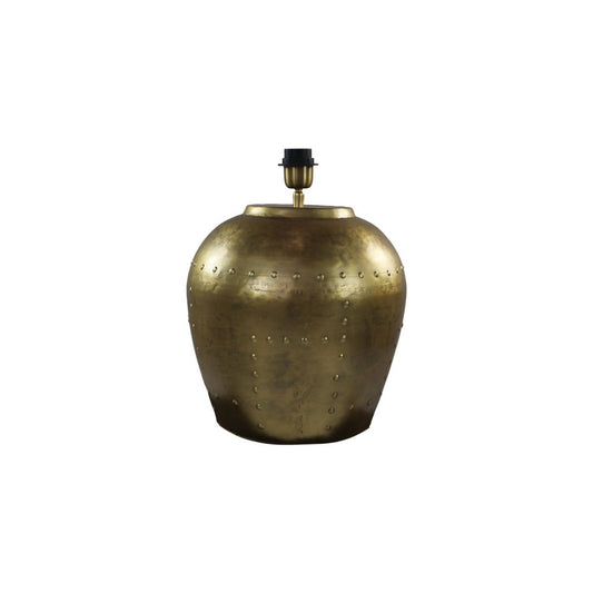 HSM Collection-Tafellamp Small Met Nagels-30x30x40-Goud-Metaal