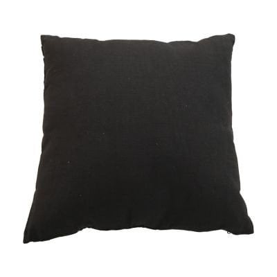 HSM Collection-Sierkussen Met Print-2-45x45-Zwart/Goud-Stof