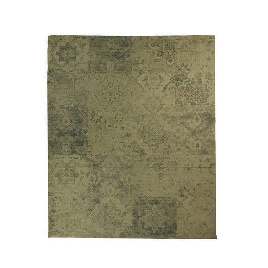 HSM Collection-Vloerkleed Patchwork -160x230-Groen/Geel-Polyester