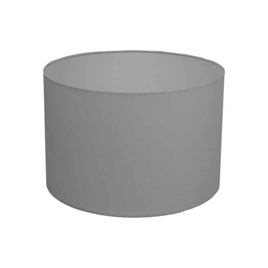 HSM Collection-Ronde Lampenkap-ø42x28-Wit-Katoen