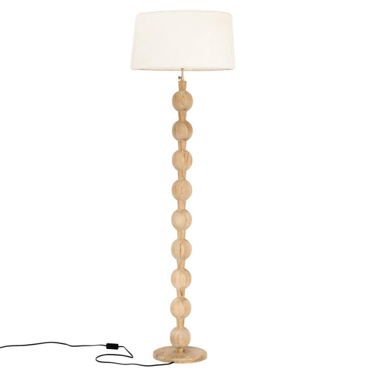 HSM Collection-Vloerlamp Breeze-Ø25,5x155-Naturel-Teak