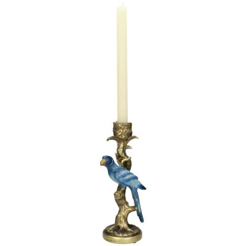 Kaarshouder - Blauwe Papegaai ↑ 26 cm