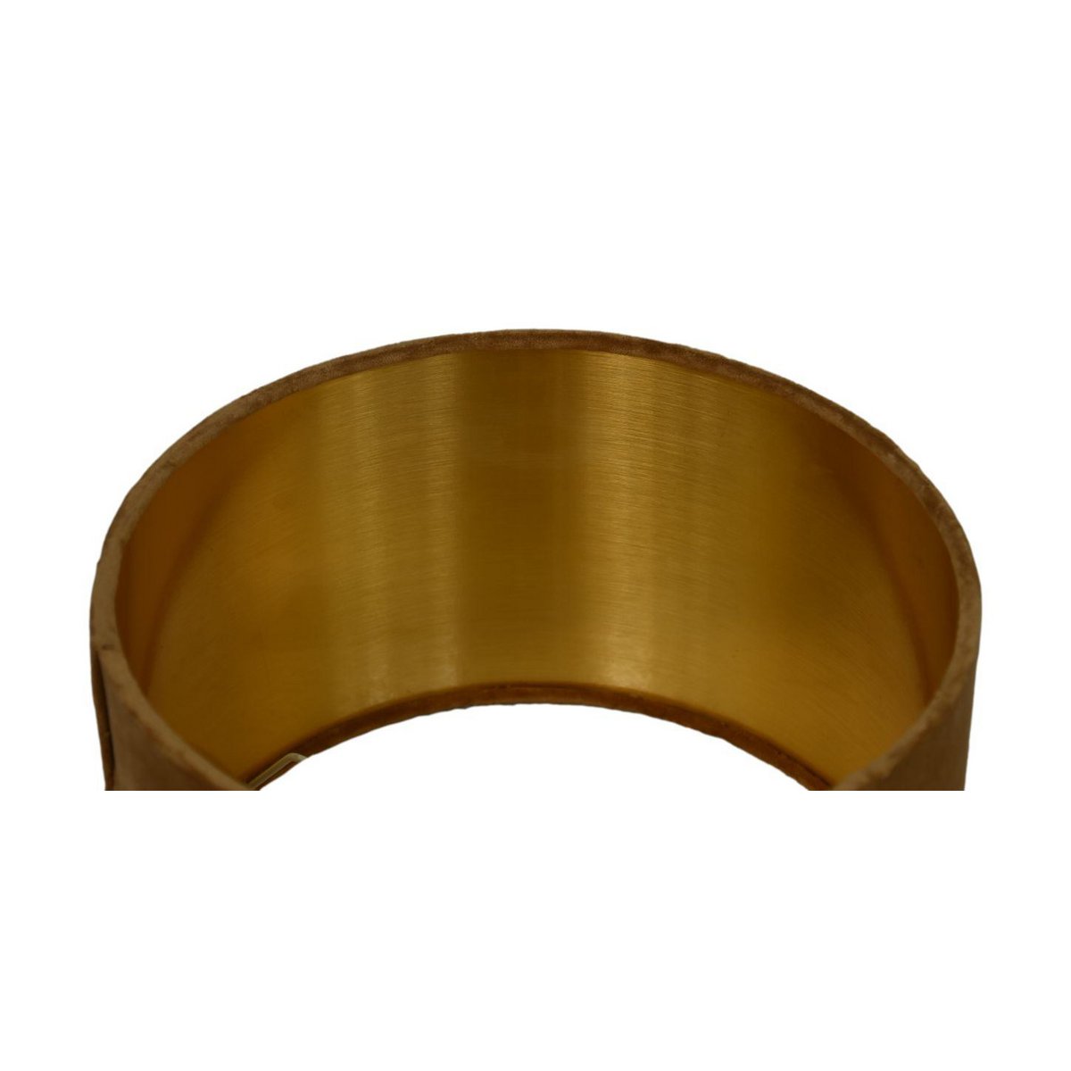 HSM Collection-Ronde Lampenkap-ø32x20-Beige/Goud-Stof