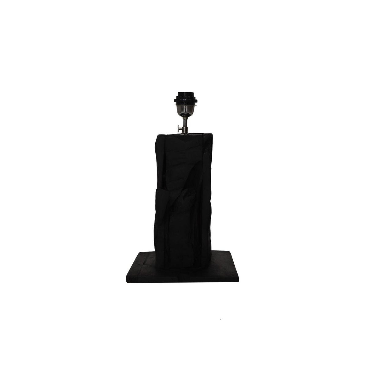 HSM Collection-Tafellamp Vierkant-25x25x50-Zwart-Teak