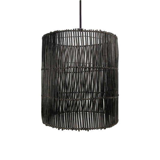HSM Collection-Hanglamp-ø50x56-Zwart-Rotan