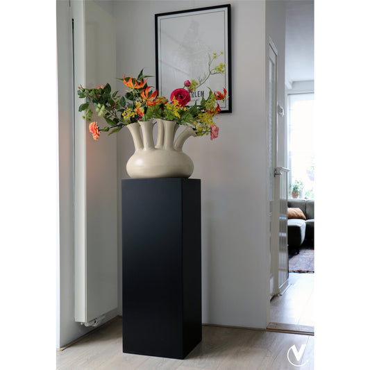 Zuil/Plantenbak - Mont Blanc matte black L35 x B35 x H80cm