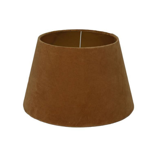 HSM Collection-Ronde Lampenkap Conisch-ø28-ø40x25-Beige/Goud-Stof