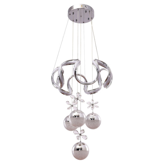 Hanglamp Clove Chrome | 50cm