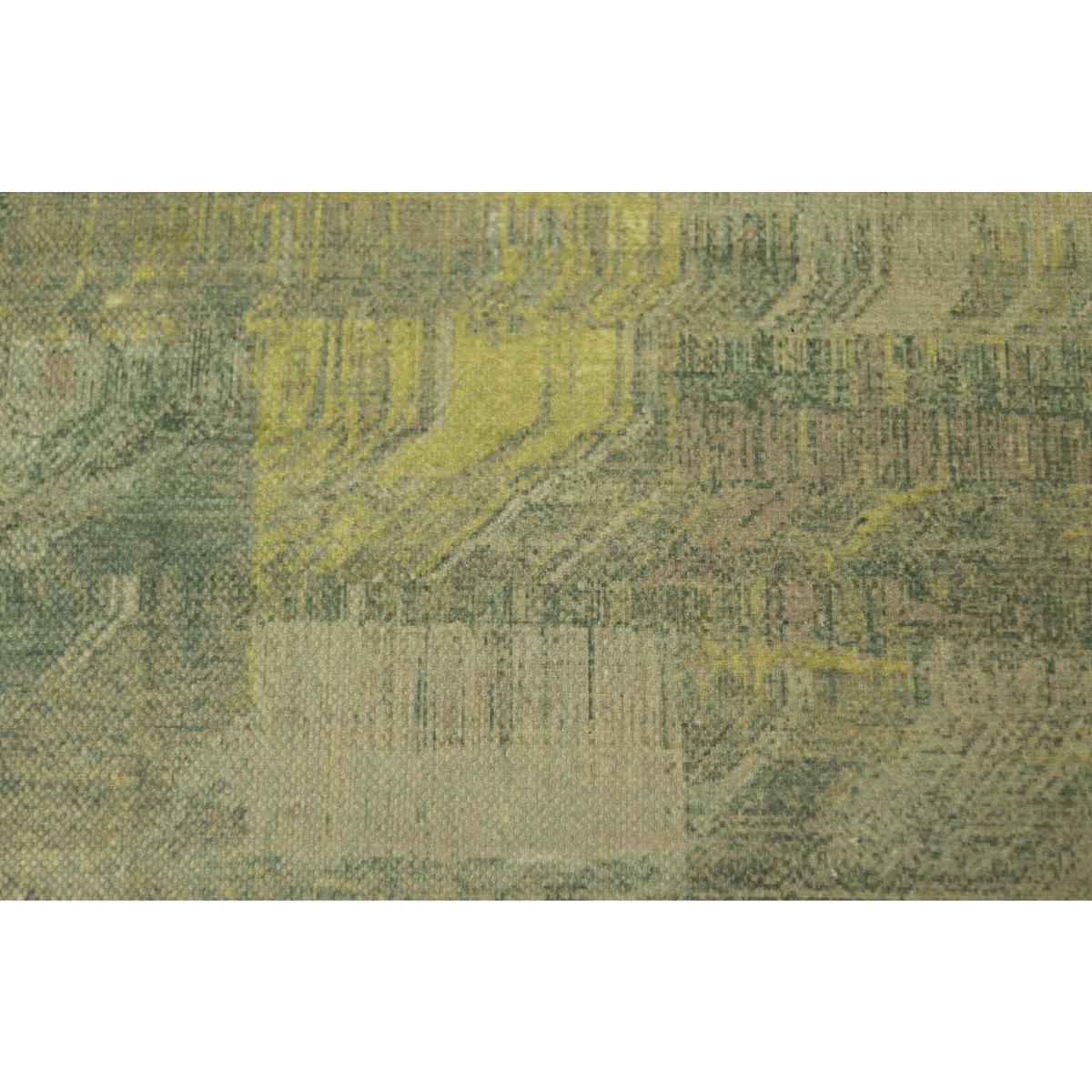 HSM Collection-Vloerkleed Graphic -120x180-Blauw/Geel-Polyester