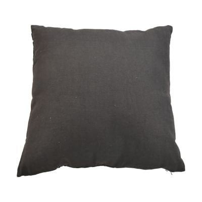 HSM Collection-Sierkussen Met Print-3-45x45-Zwart/Goud-Stof
