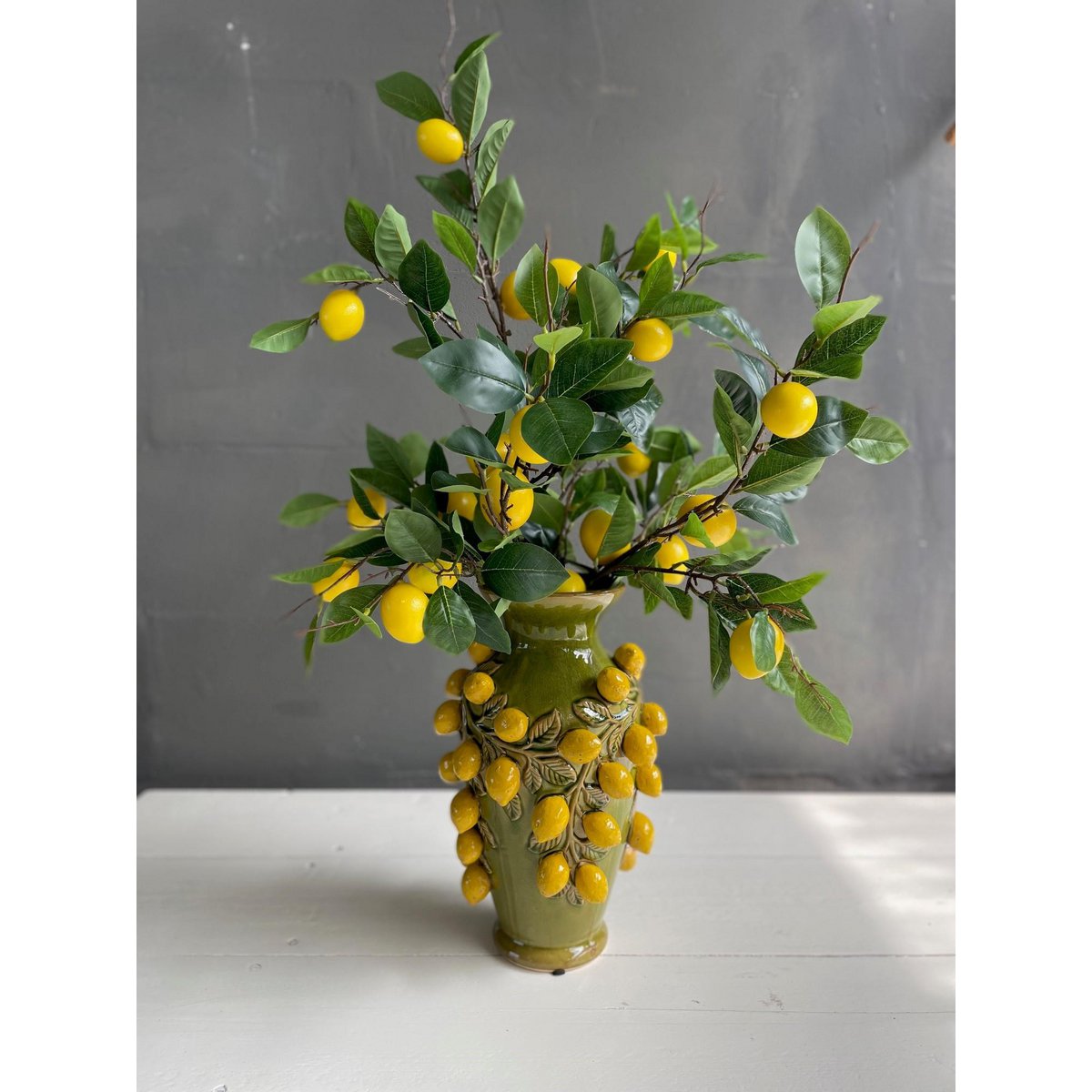 Kunstbloemen - Boeket L - Lemon Glow - 80cm