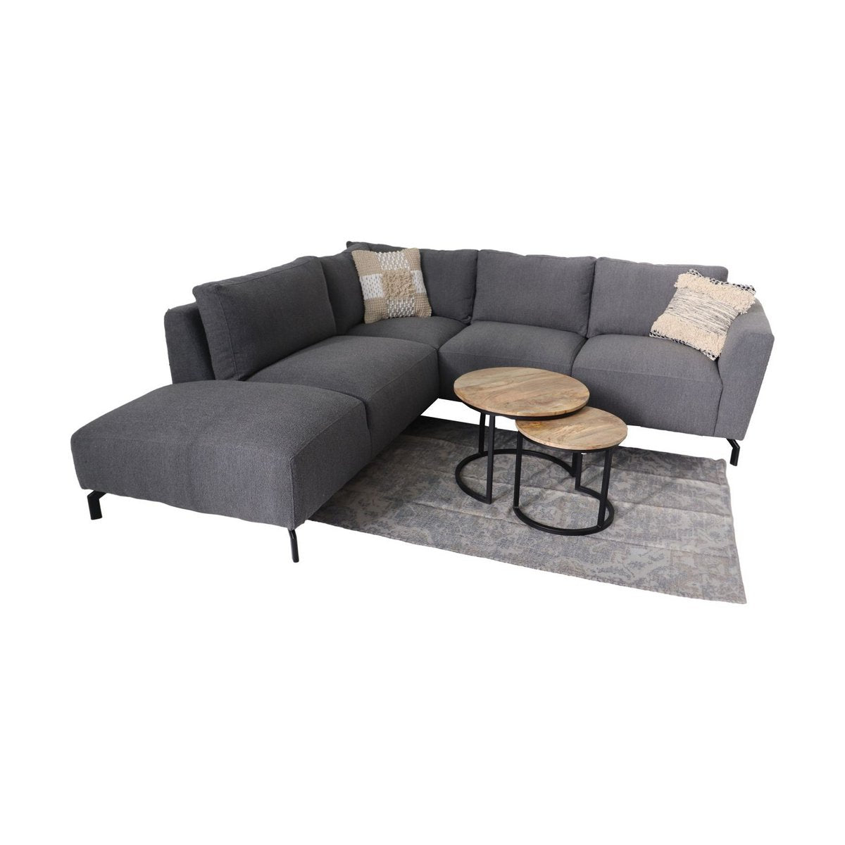 HSM Collection-Sierkussen-1-45x45-Naturel/Grijs-Katoen