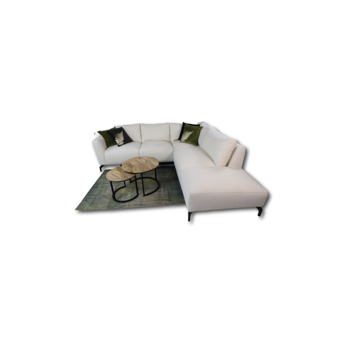 HSM Collection-Sierkussen Met Print-1-45x45-Zwart/Goud-Stof