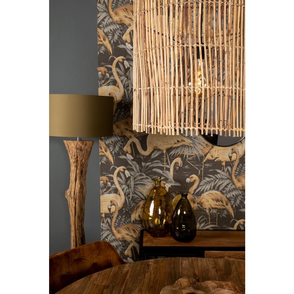 HSM Collection-Hanglamp-ø50x56-Naturel-Rotan