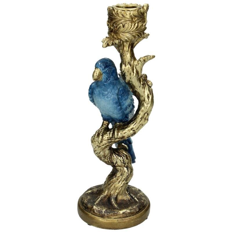 Kaarshouder - Blauwe Papegaai ↑ 25 cm