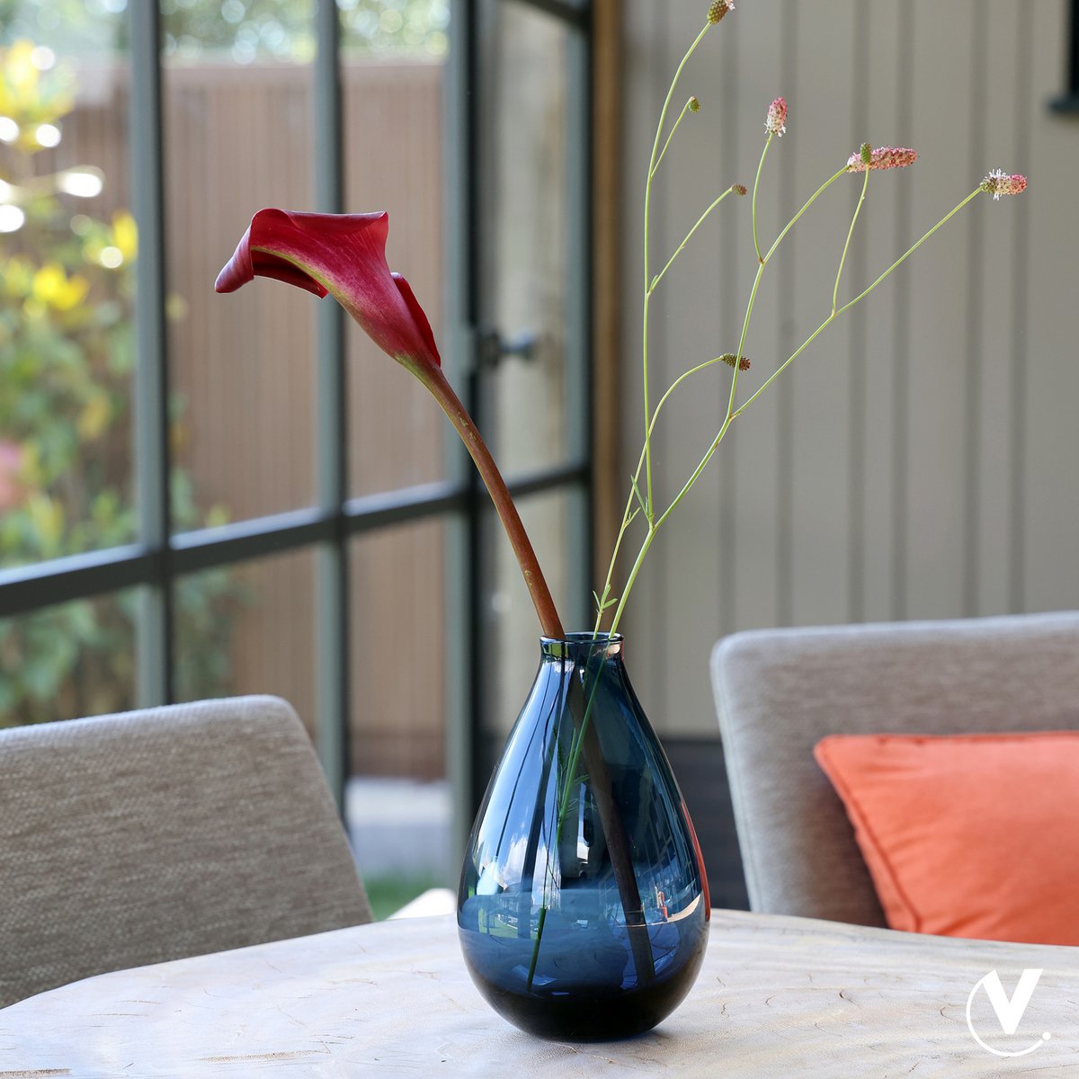 Vaas - Rupel blue (set van 6 stuks)