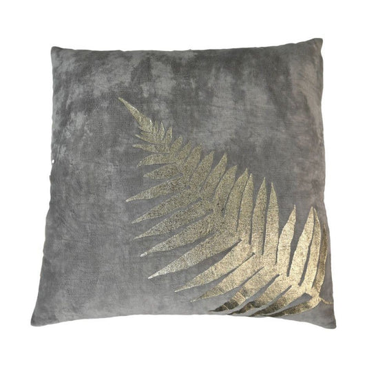 HSM Collection-Sierkussen Met Print-45x45-Licht Grijs/Goud-Stof