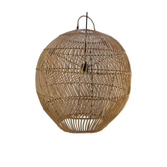 HSM Collection-Hanglamp Rattan-55X55X555-Naturel-Rotan