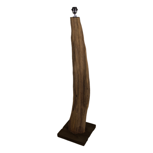 HSM Collection-Vloerlamp Abstract-35x35x140-Naturel-Teak
