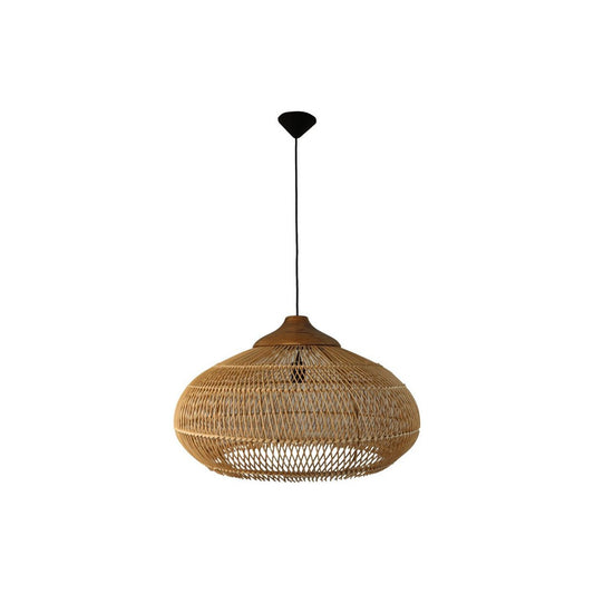 HSM Collection-Hanglamp-65X65X40-Naturel-Rotan/Teak