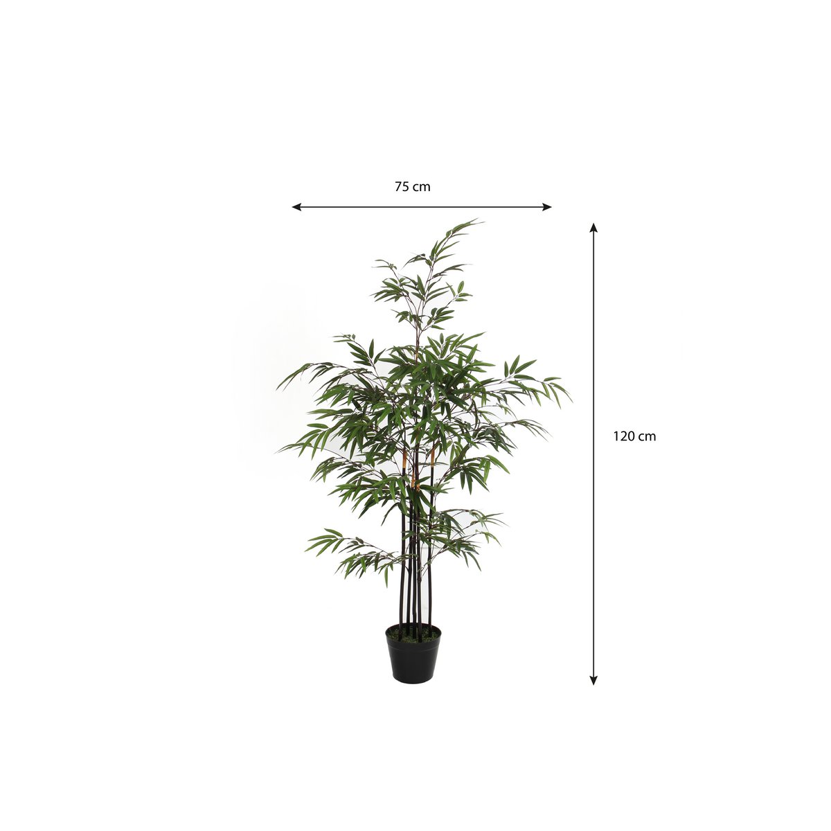 Bamboe Kunstplant - H120 x Ø75 cm - Groen