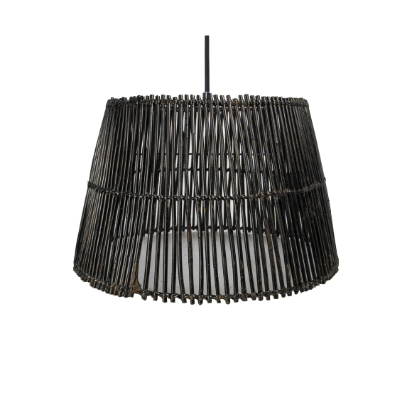 HSM Collection-Hanglamp-ø33/25x21-Zwart-Rotan