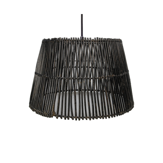 HSM Collection-Hanglamp-ø33/25x21-Zwart-Rotan