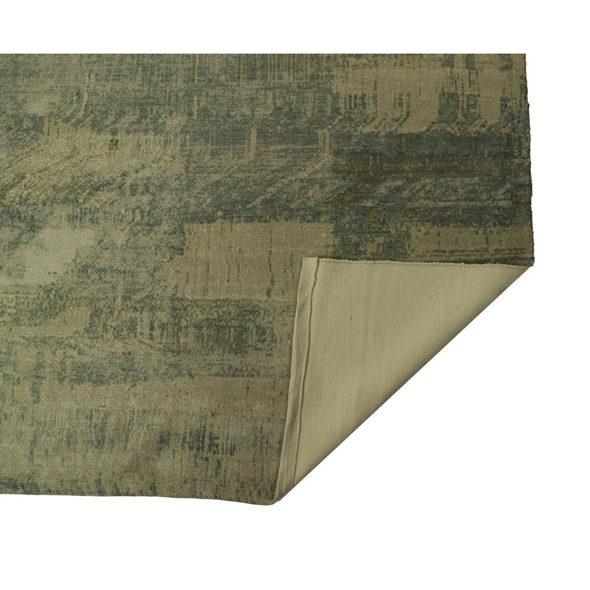 HSM Collection-Vloerkleed Graphic -160x230-Grijs/Blauw-Polyester