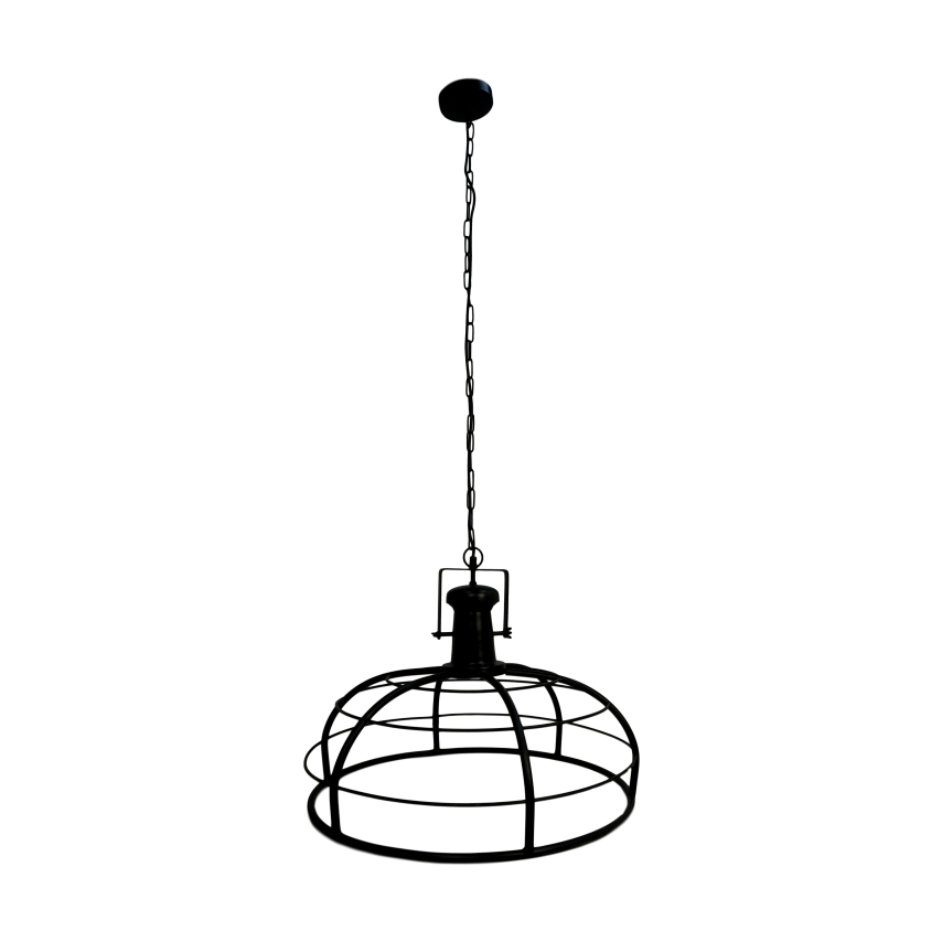 HSM Collection-Hanglamp Crown-ø60x43-Zwart-Metaal