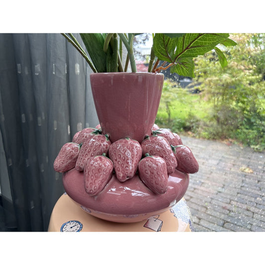 Hand Made strawberry Juice Vase H23cm