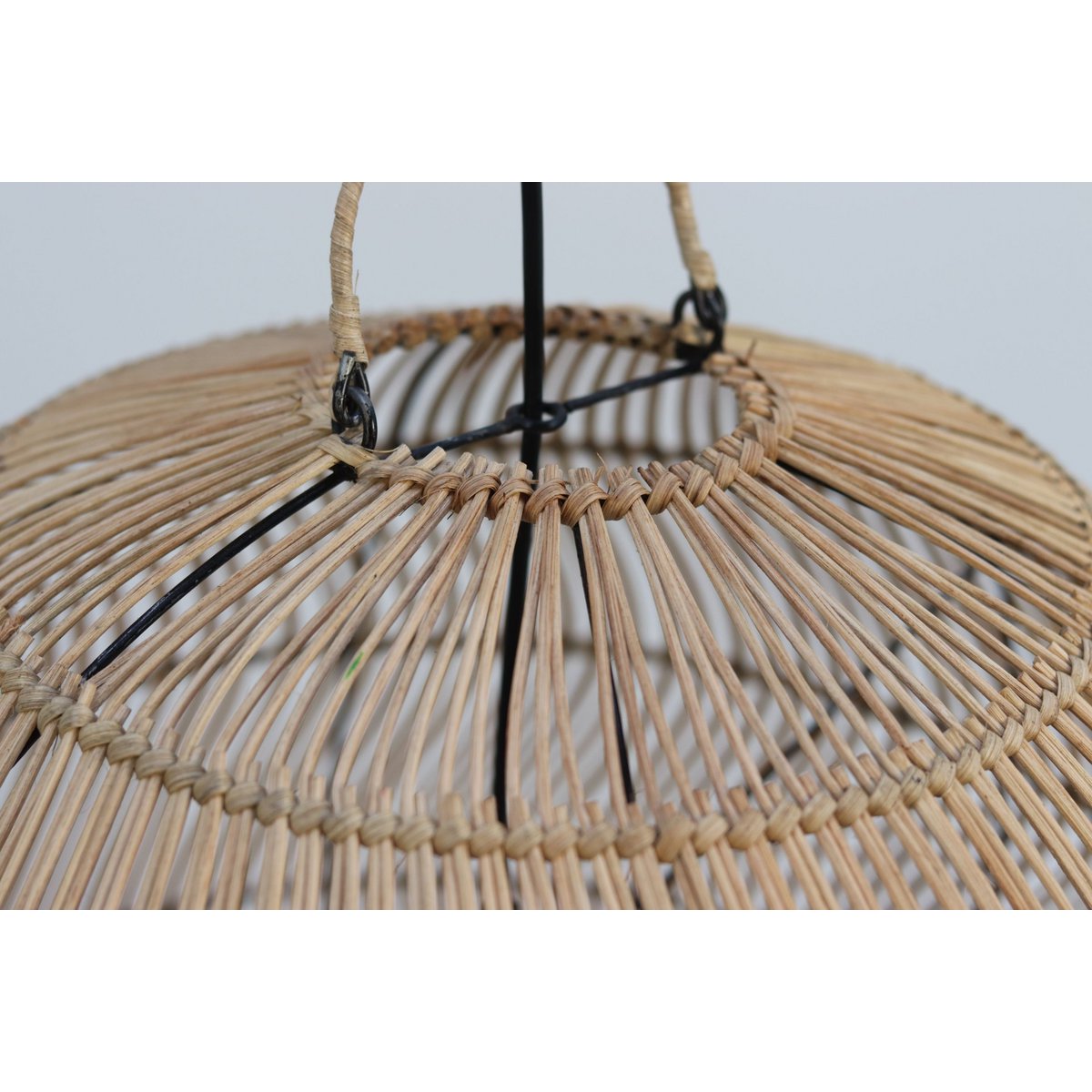 HSM Collection-Hanglamp Rattan-55X55X555-Naturel-Rotan