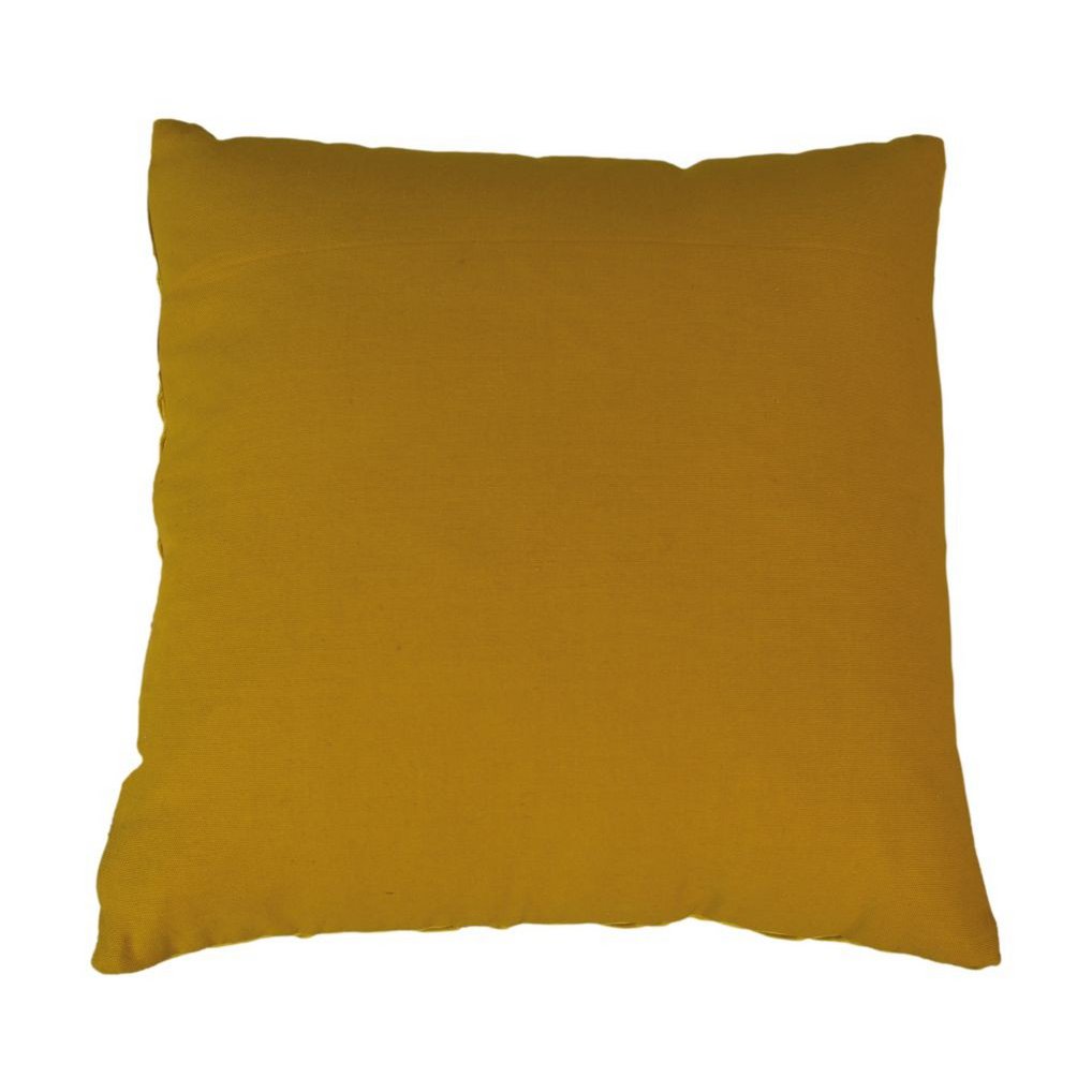 HSM Collection-Sierkussen Met Print-45x45-Geel/Goud-Stof