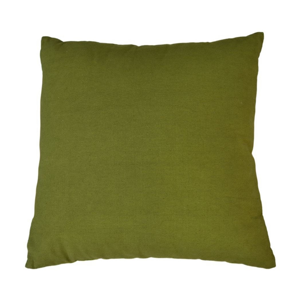 HSM Collection-Sierkussen Met Print-45x45-Olijf Groen/Goud-Stof
