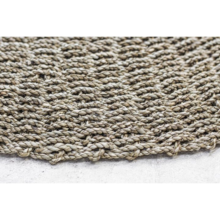HSM Collection-Vloerkleed -ø100-Naturel-Raffia/Zeegras