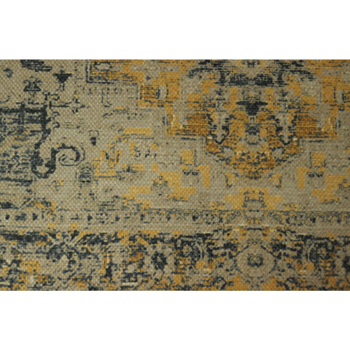 HSM Collection-Vloerkleed Vintage Klassiek -120x180-Geel/Grijs-Polyester